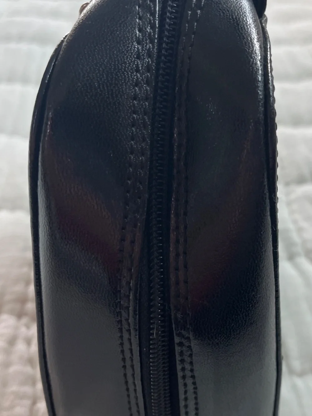 Lancel Vintage Black Leather Satchel Handbag